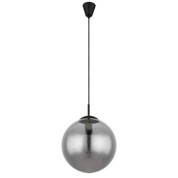 Pendul modern Joel negru, fumuriu 30cm