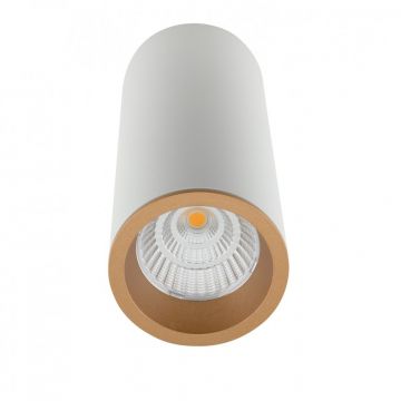 Spot LED aplicat design minimalist LONG alb/auriu C0153 MX + RC0153/C0154 GOLD