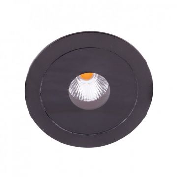 Spot LED incastrat pentru baie design minimalist IP54 PLAZMA negru H0088 MX