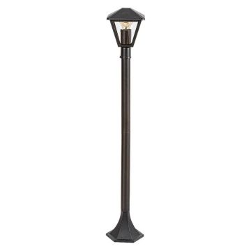 Stalp mediu pentru iluminat exterior design modern IP44 Paravento negru