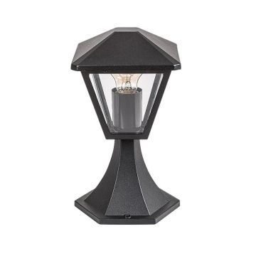 Stalp mic pentru iluminat exterior design modern IP44 Paravento negru