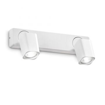 Aplica cu 2 Spoturi directionabile Rudy ap2 square, alba