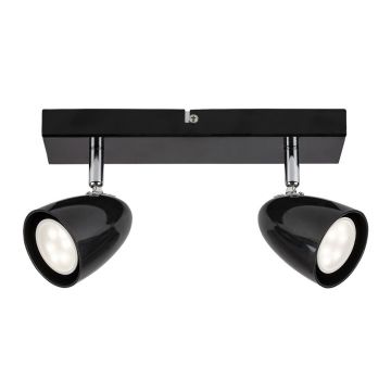 Aplica de Perete cu Spot Directionabil, 2xGU10, Perico negru