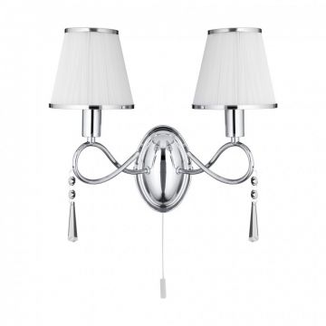 Aplica de perete stil clasic Simplicity crom 2032-2CC SRT