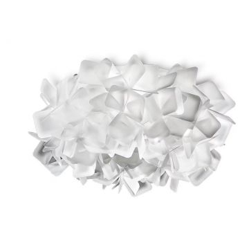 Aplica design unicat realizata manual Clizia Mini White, 32cm