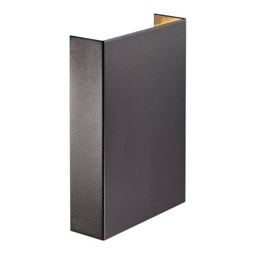 Aplica LED exterior cu iluminat sus si jos IP54 Fold 15 Seaside black