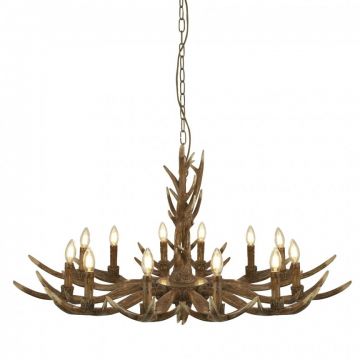 Candelabru deosebit stil rustic Stag 12L 6416-12BR SRT