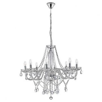 Candelabru elegant cu cristale K9 Mozart 8L