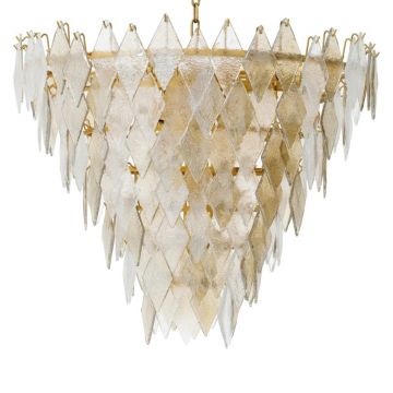 Candelabru LUX, Sticla Realizata Manual, Rhombus L