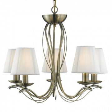 Candelabru stil clasic cu 5 brate Andretti alama antic 9825-5AB SRT