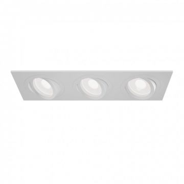 Corp incastrabil cu 3 spoturi directionabile Atom alb MY-DL024-2-03W
