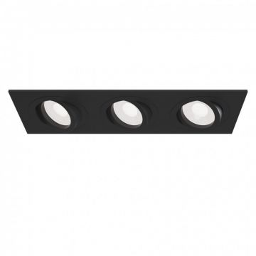 Corp incastrabil cu 3 spoturi directionabile Atom negru MY-DL024-2-03B
