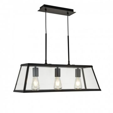 Lustra clasica design traditional Voyager 3L negru 4613-3BK SRT