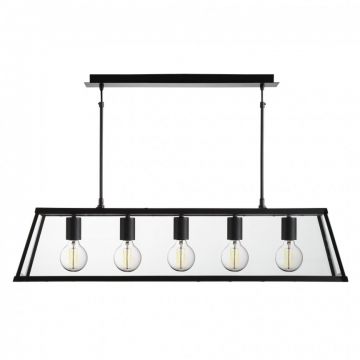 Lustra clasica design traditional Voyager 5L negru 4614-5BK SRT