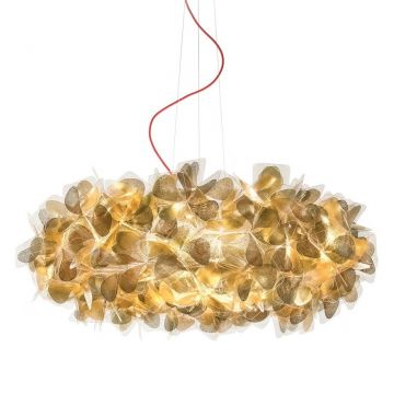 Lustra design unicat realizata manual Clizia Mama Non Mama Gold, 78cm