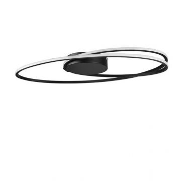 Lustra LED aplicata design modern circular VIARREGIO negru NVL-9500710