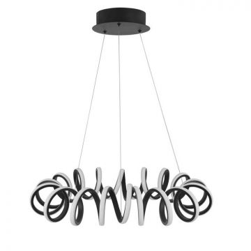 Lustra LED design modern spirala ZINIA negru NVL-9817461