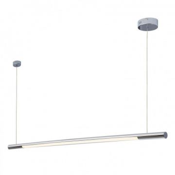 Lustra LED liniara, suspendata Organic 150cm, crom P0359 MX