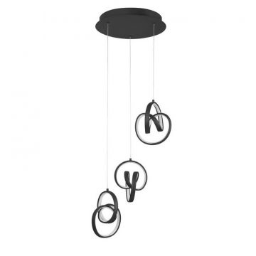 Lustra LED suspendata design modern 3 RINGS NVL-9104331