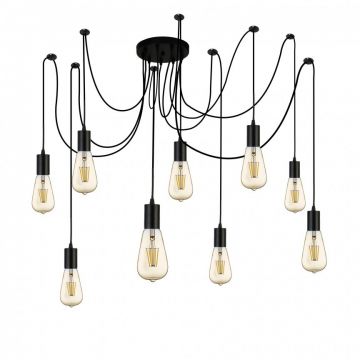 Lustra moderna design minimalist Squiggle 9L 9669-9BK SRT