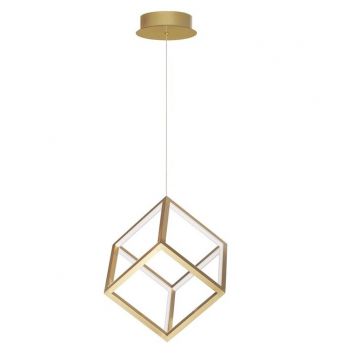 Lustra / Pendul LED design modern geometric GABBIA auriu NVL-9818252