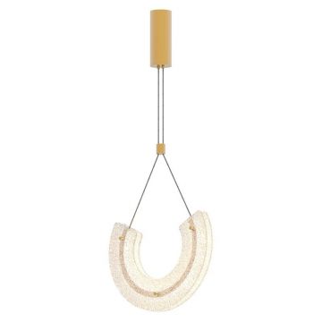 Lustra, Pendul LED, Modern, Aluminiu, Auriu, Deco