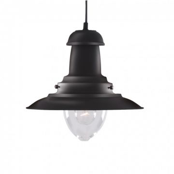 Lustra / Pendul stil industrial Fisherman negru 4301BK SRT