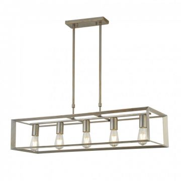 Lustra suspendata stil industrial Heaton 5L 2415-5SI SRT