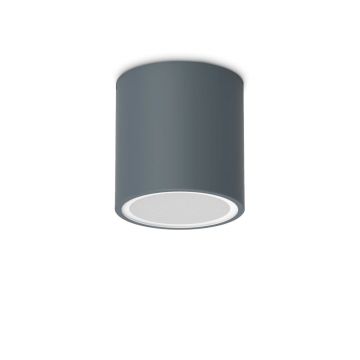 Mini Plafoniera Exterior Techo pl1 round d09, Protectie IP54, Antracit