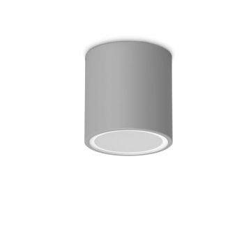 Mini Plafoniera Exterior Techo pl1 round d09, Protectie IP54, Gri