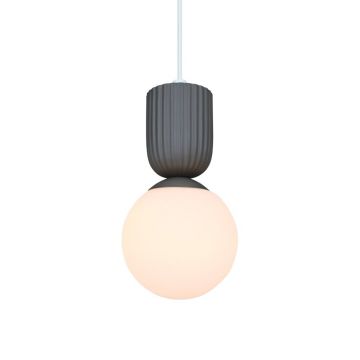 Pendul cu Forma Organic din Ceramica si Sticla, Sadie maro deschis