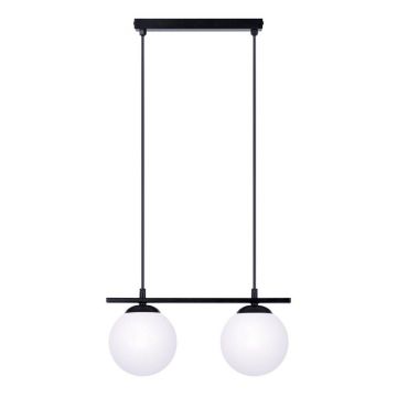 Pendul, Lustra Suspendata Moderna, Negru, 2xE14, GLOBE
