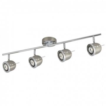 Plafoniera moderna cu 4 spoturi directionabile Palmer 4924SS SRT