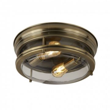 Plafoniera pentru baie IP44 Ã˜35cm Glasgow alama antic 5182AB SRT