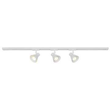 Set, Sina 1 metru Nordlux Link cu 3 Spoturi directionabil Eik alb
