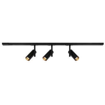 Set, Sina 1 metru Nordlux Link cu 3 Spoturi directionabil Jerome negru
