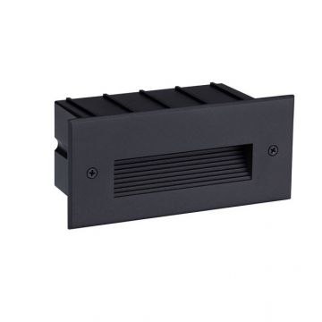 Spot LED incastrabil exterior, ambiental, IP65, POLKA negru