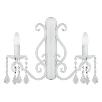 Aplica de perete design modern Diadema alb