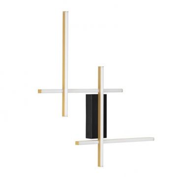 Aplica de perete LED design modern APECHO negru, auriu