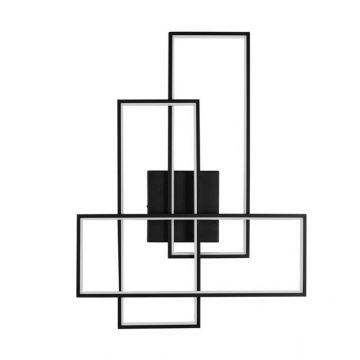 Aplica de perete sau tavan design geometric Alis negru