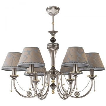 Candelabru 6 brate design clasic realizat manual Dorato
