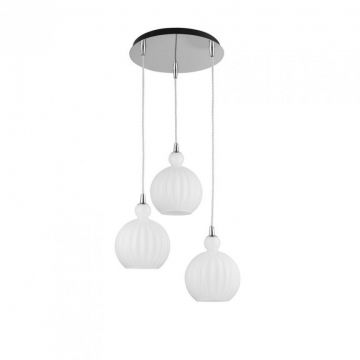 Lustra cu 3 pendule design modern Odell alba NVL-9190882