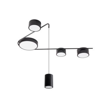 Lustra cu 5 spoturi LED, Negru, Zumaia II