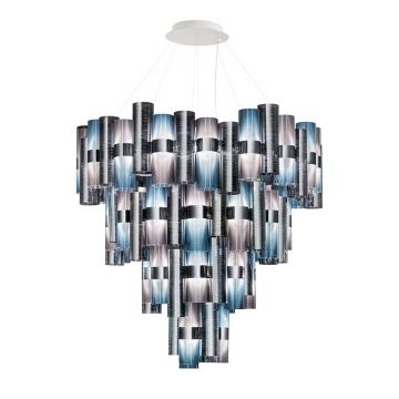 Lustra LED Art Deco de dimensiuni mari, realizata manual LA LOLLO 4XL Gradiet