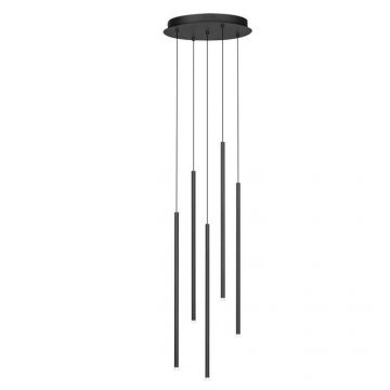 Lustra LED suspendata design minimalist STILVI 15W negru