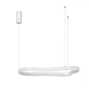 Lustra LED suspendata design modern DUSSA alba