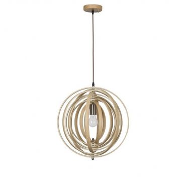 Lustra moderna decorativa design lemn natural Asco NVL-9138062
