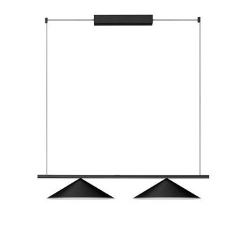 Lustra moderna suspendata LED Lui, negru