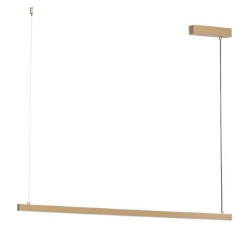 Lustra suspendata LED, 120cm, Otel, Auriu, MIAMI