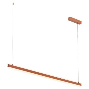 Lustra suspendata LED, 120cm, Otel, Teracota, MIAMI